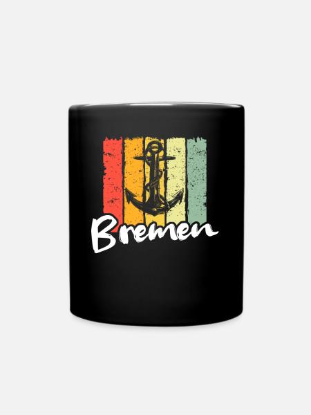Bremen Sprüche Bremer - Tasse einfarbig - Schwarz