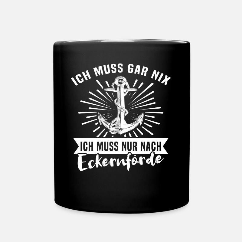 Eckernförde Sprüche Eckernförder - Tasse einfarbig - Schwarz