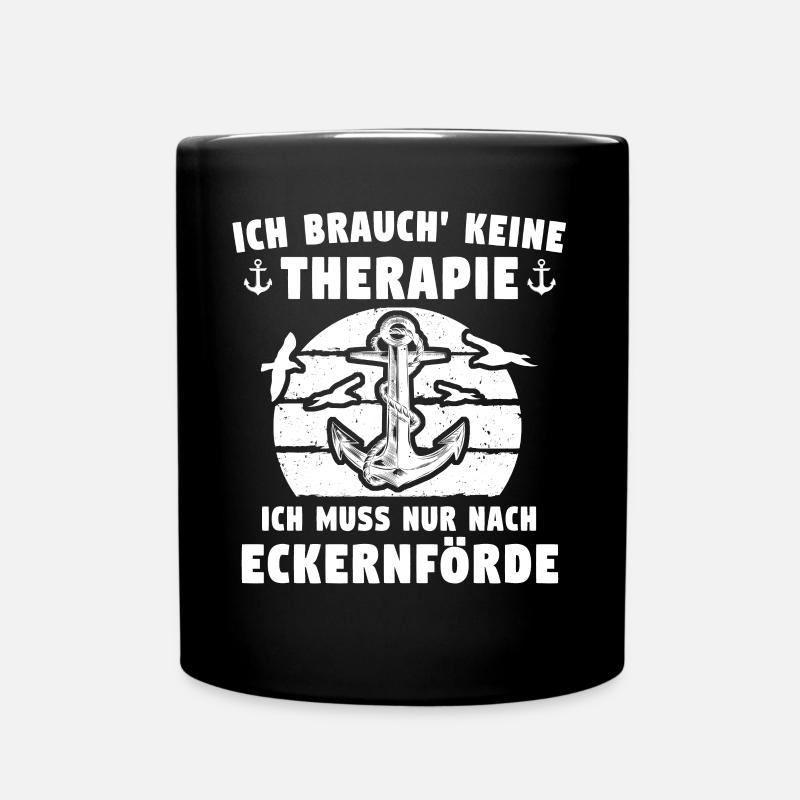 Eckernförde Eckernförder - Tasse einfarbig - Schwarz