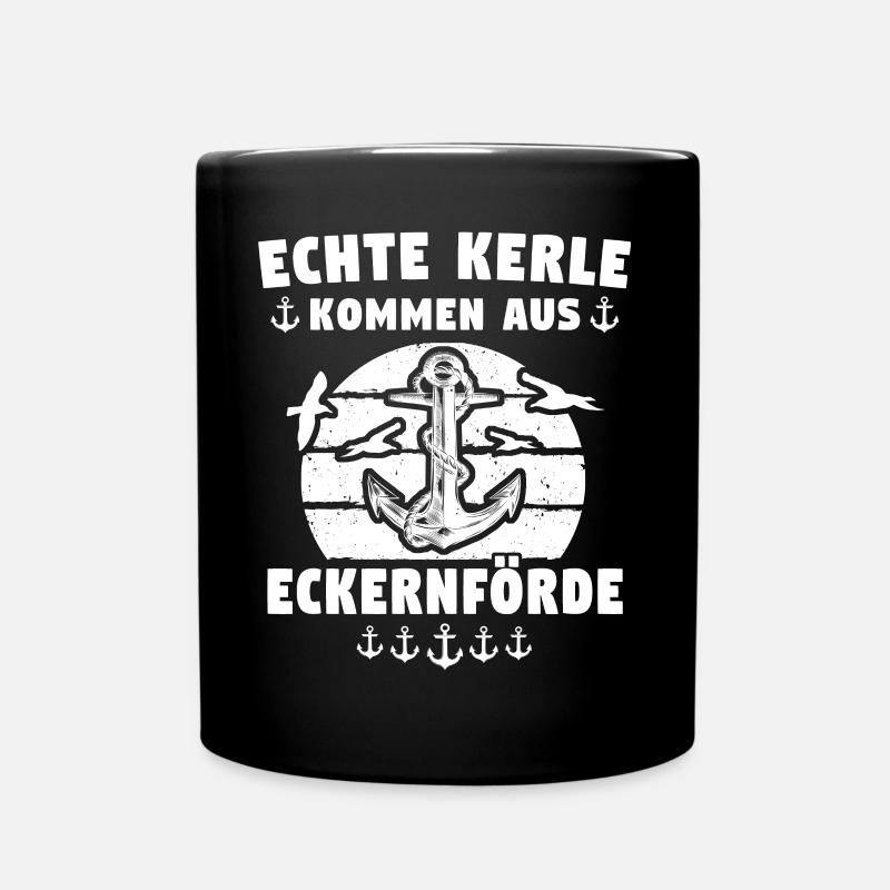 Eckernförde Sprüche Eckernförder Spruch - Tasse einfarbig - Schwarz