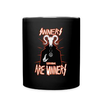 Sinners are Winners - Lifeerror - Tasse einfarbig - Schwarz - Vorne