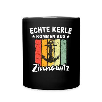 Zinnowitz Sprüche - Tasse einfarbig - Schwarz - Vorne