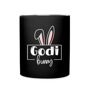 Godi Bunny Wöd Godi beste Godi Taufpatin - Tasse einfarbig - Schwarz - Vorne