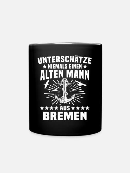 Bremen Bremer - Tasse einfarbig - Schwarz