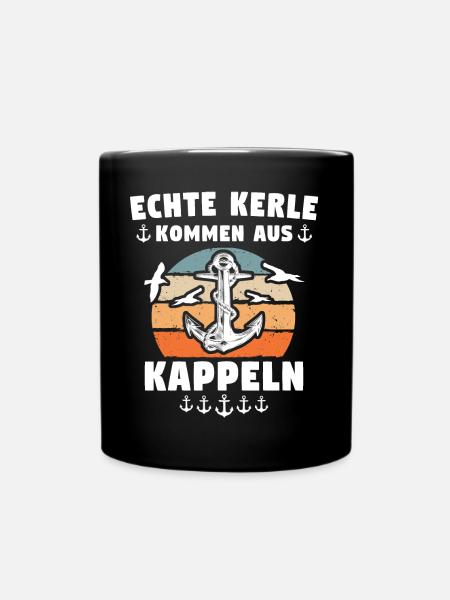 Kappeln Sprüche - Tasse einfarbig - Schwarz