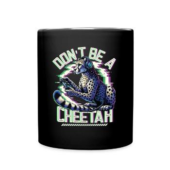 Video Gaming Cheetaah Esport Gaming Nerd Gamer - Tasse einfarbig - Schwarz - Vorne