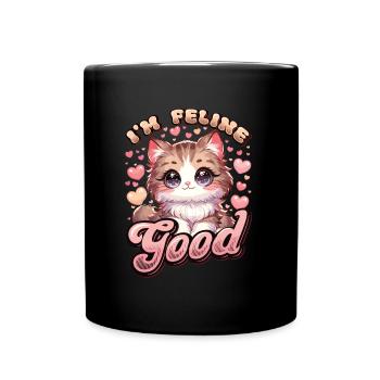 Drôle De Chat Dame, Chat Maman - Mug uni - noir - Devant