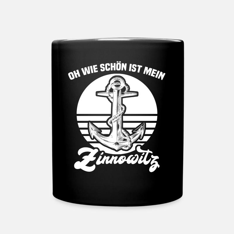 Zinnowitz - Tasse einfarbig - Schwarz