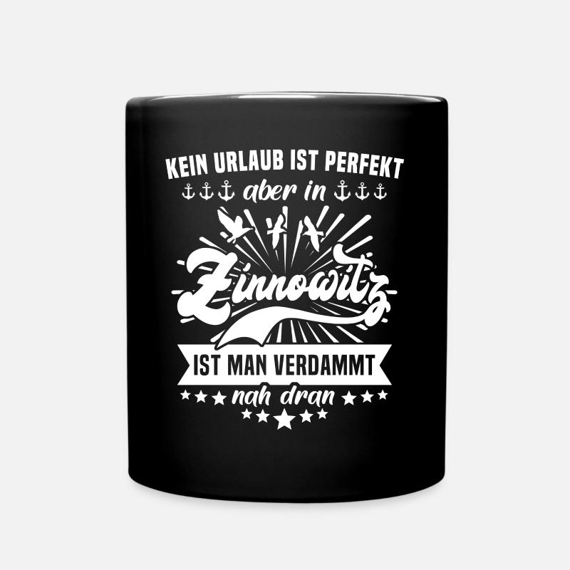 Zinnowitz - Tasse einfarbig - Schwarz