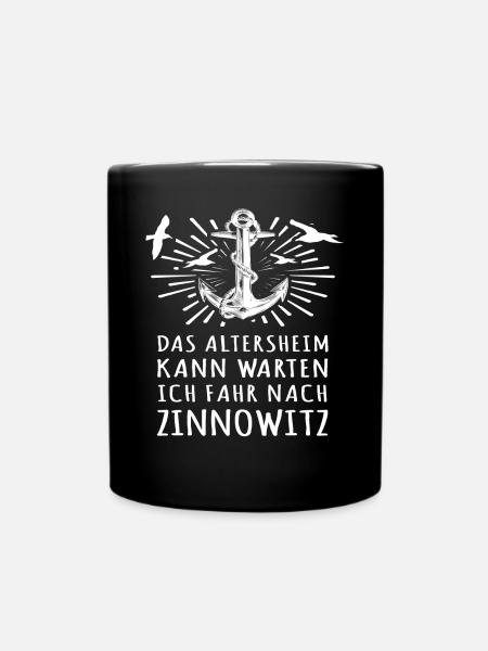 Zinnowitz - Tasse einfarbig - Schwarz