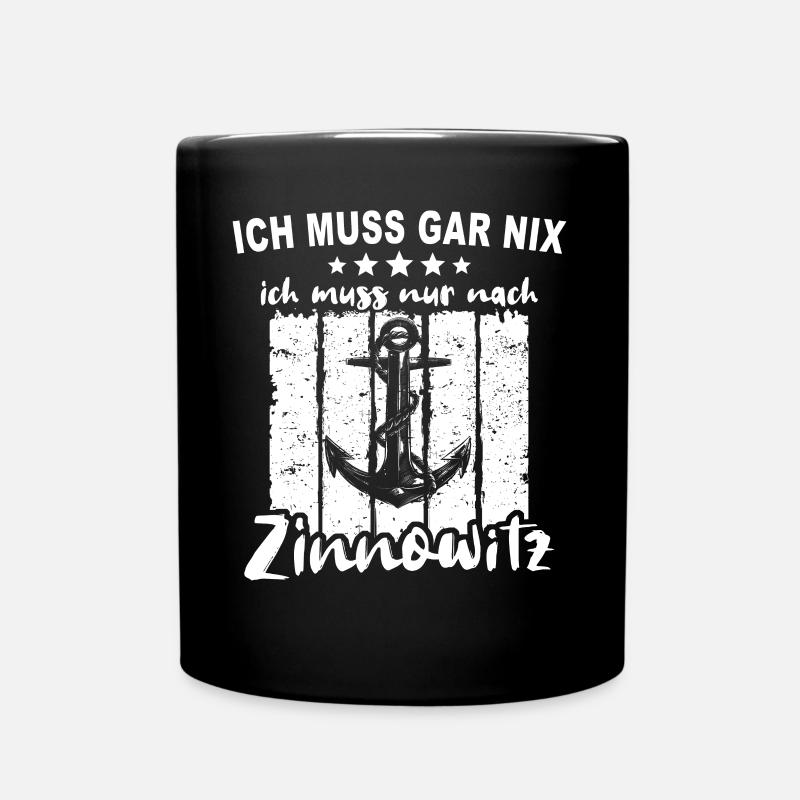 Zinnowitz - Tasse einfarbig - Schwarz