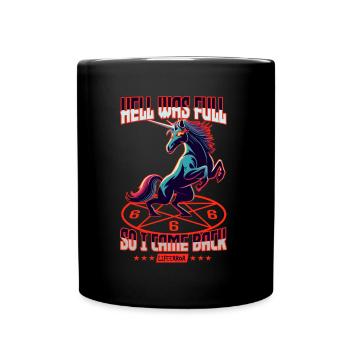 L’enfer était plein alors je suis revenu - Lifeerror - Mug uni - noir - Devant