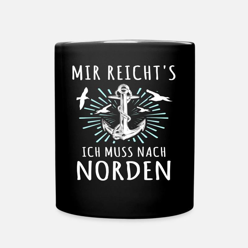 Norden Sprüche Nordener - Tasse einfarbig - Schwarz