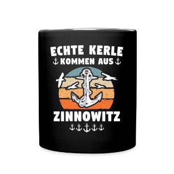 Zinnowitz Sprüche - Tasse einfarbig - Schwarz - Vorne
