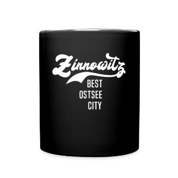 Zinnowitz Zinnowitzer - Tasse einfarbig - Schwarz - Vorne