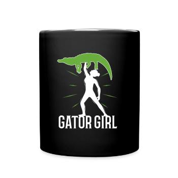 Gator Girl - Tasse einfarbig - Schwarz - Vorne