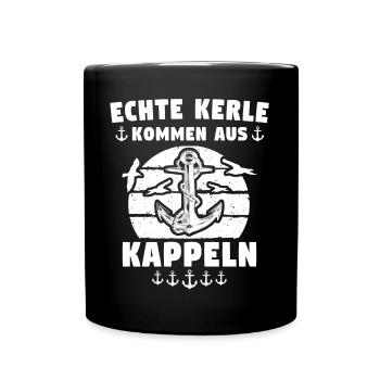 Kappeln Sprüche Kappelner - Tasse einfarbig - Schwarz - Vorne