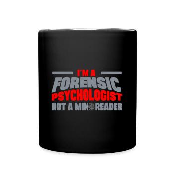 Le psychologue médico-légal n’est pas un lecteur d’ médico-légal - Mug uni - noir - Devant