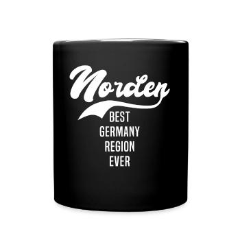 Norden - Tasse einfarbig - Schwarz - Vorne