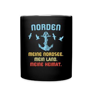 Norden - Tasse einfarbig - Schwarz - Vorne