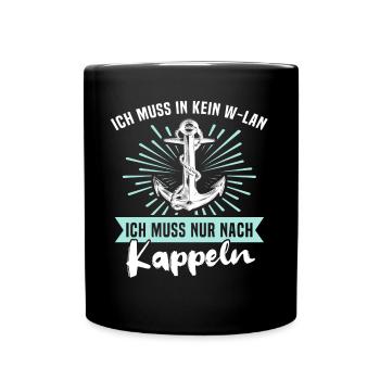 Kappeln Kappelner - Tasse einfarbig - Schwarz - Vorne