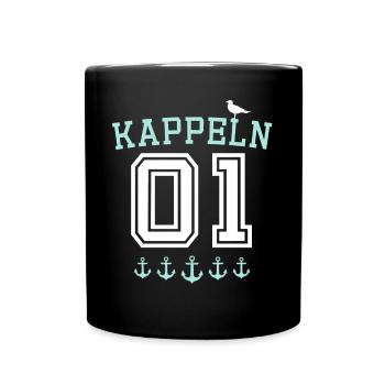 Kappeln Kappelner - Tasse einfarbig - Schwarz - Vorne