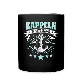 Kappeln Kappelner - Tasse einfarbig - Schwarz - Vorne