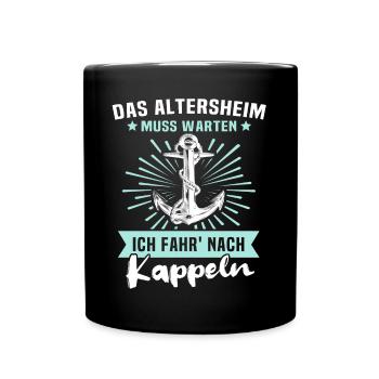 Kappeln Kappelner - Tasse einfarbig - Schwarz - Vorne