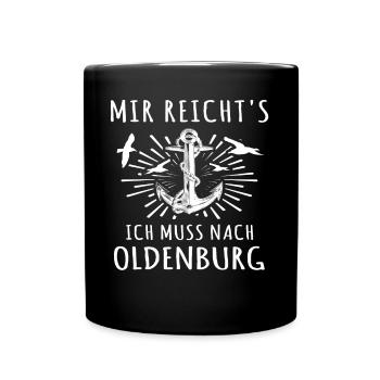 Oldenburg Oldenburger - Tasse einfarbig - Schwarz - Vorne