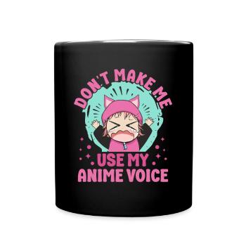 Cute Japanese Manga Women Girls Gift Otaku Kawaii - Tasse einfarbig - Schwarz - Vorne