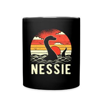 Nessie Loch Ness Monster - Full Colour Mug - black - Front