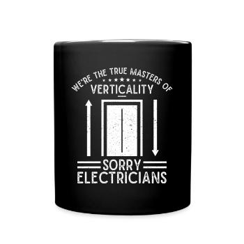 Mécanicien d’ascenseur drôle Les vrais cadeaux de maîtres - Mug uni - noir - Devant