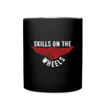 Skills on the Wheels Slotcar racing Gift Idea - Tasse einfarbig - Schwarz - Vorne