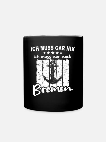 Bremen - Tasse einfarbig - Schwarz