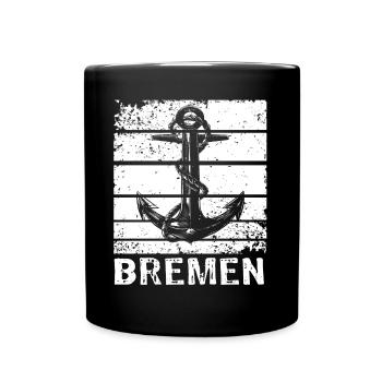Bremen Bremer - Tasse einfarbig - Schwarz - Vorne