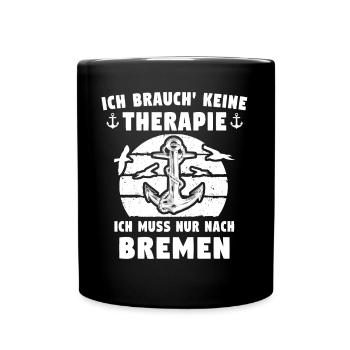 Bremen Bremer - Tasse einfarbig - Schwarz - Vorne