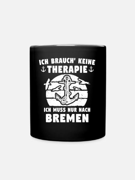 Bremen Bremer - Tasse einfarbig - Schwarz