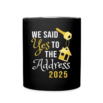 Nous avons dit oui à l’adresse 2025 - Mug uni - noir - Devant