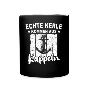 Kappeln Kappelner - Tasse einfarbig - Schwarz - Vorne