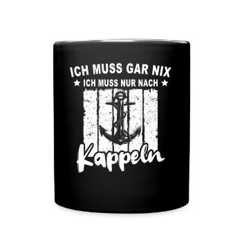 Kappeln - Tasse einfarbig - Schwarz - Vorne