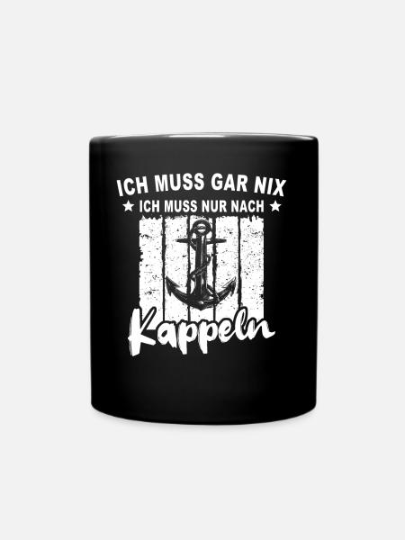 Kappeln - Tasse einfarbig - Schwarz