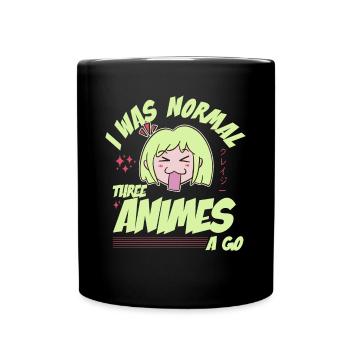 Cute Japanese Manga Women Girls Gift Otaku Kawaii - Tasse einfarbig - Schwarz - Vorne