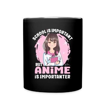 L’anime est plus important Anime japonais Manga Otaku - Mug uni - noir - Devant