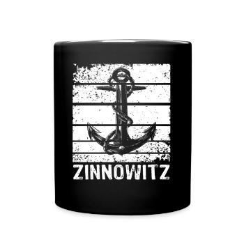 Zinnowitz - Tasse einfarbig - Schwarz - Vorne