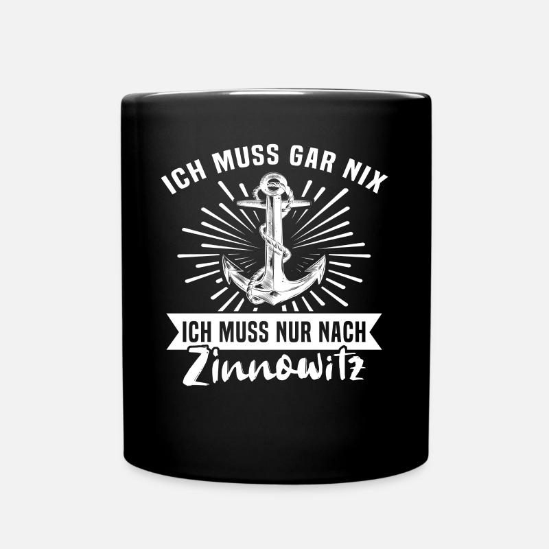 Zinnowitz - Tasse einfarbig - Schwarz