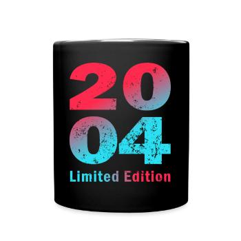 Geburtstag, geboren in 2004 limited edition Shirt - Tasse einfarbig - Schwarz - Vorne
