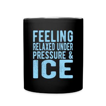 Ice Swimming Relaxed Relaxed Under Pressure Ice - Tasse einfarbig - Schwarz - Vorne