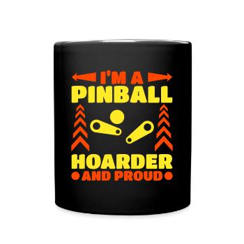 Je suis un collectionneur de flipper et un fier joueur de flipper - Mug uni - noir - Devant
