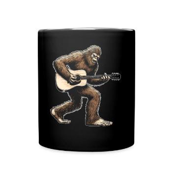Bigfoot Guiter Guitariste Guitare Classique - Mug uni - noir - Devant