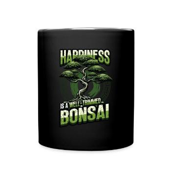 Japanese Bonsai - Full Colour Mug - black - Front